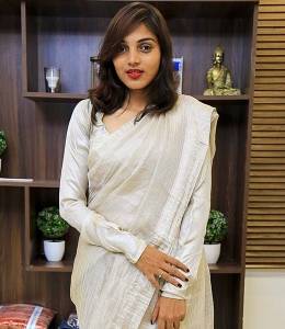 TISSUE SAREE WITH FULL SLEEVE BLOUSE